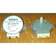 Мотор вращения поддона СВЧ Galanz 220/240V, 5RPM 4W H=12mm пластиковый шток