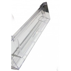 Панель ящика холодильника Аристон-Индезит-Стинол, прозрачная, узкая, 257133