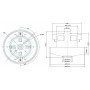 Мотор для пылесоса 1600W, H-112, D-135 Samsung VCM-HD112
